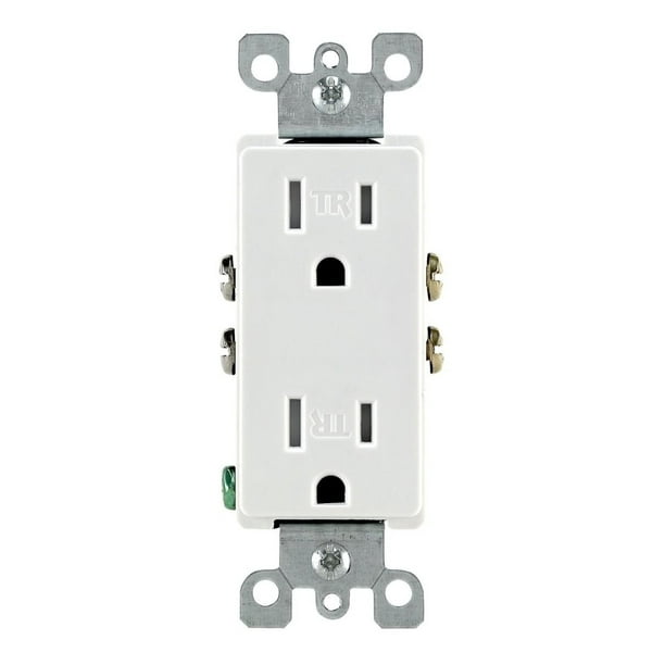 15 Amp Tamper Resistant White 10pack Outlet Decora Duplex Receptacle 125 Volt 15 Amp Tamper Resistant White 10pack Outlet Decora Duplex Receptacle 125 Volt